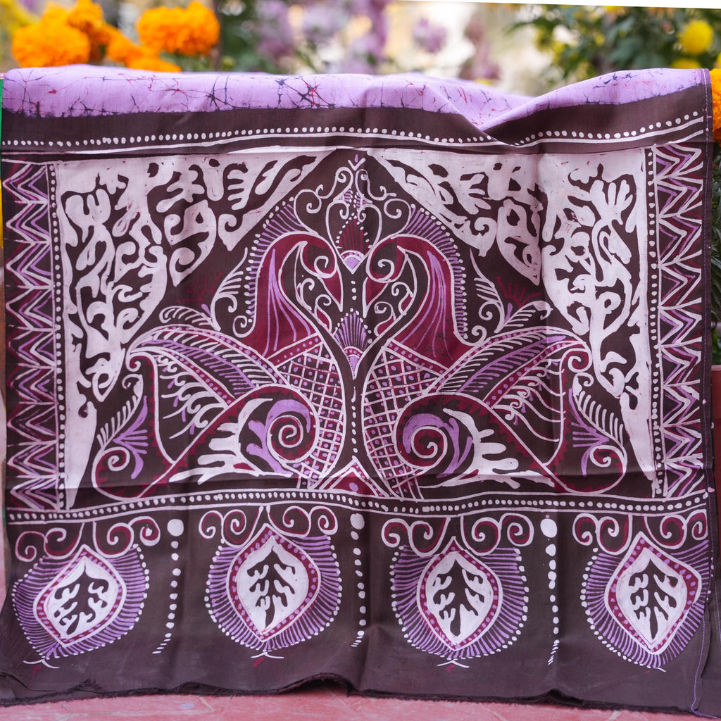 BATIK STOLE- LAVENDER