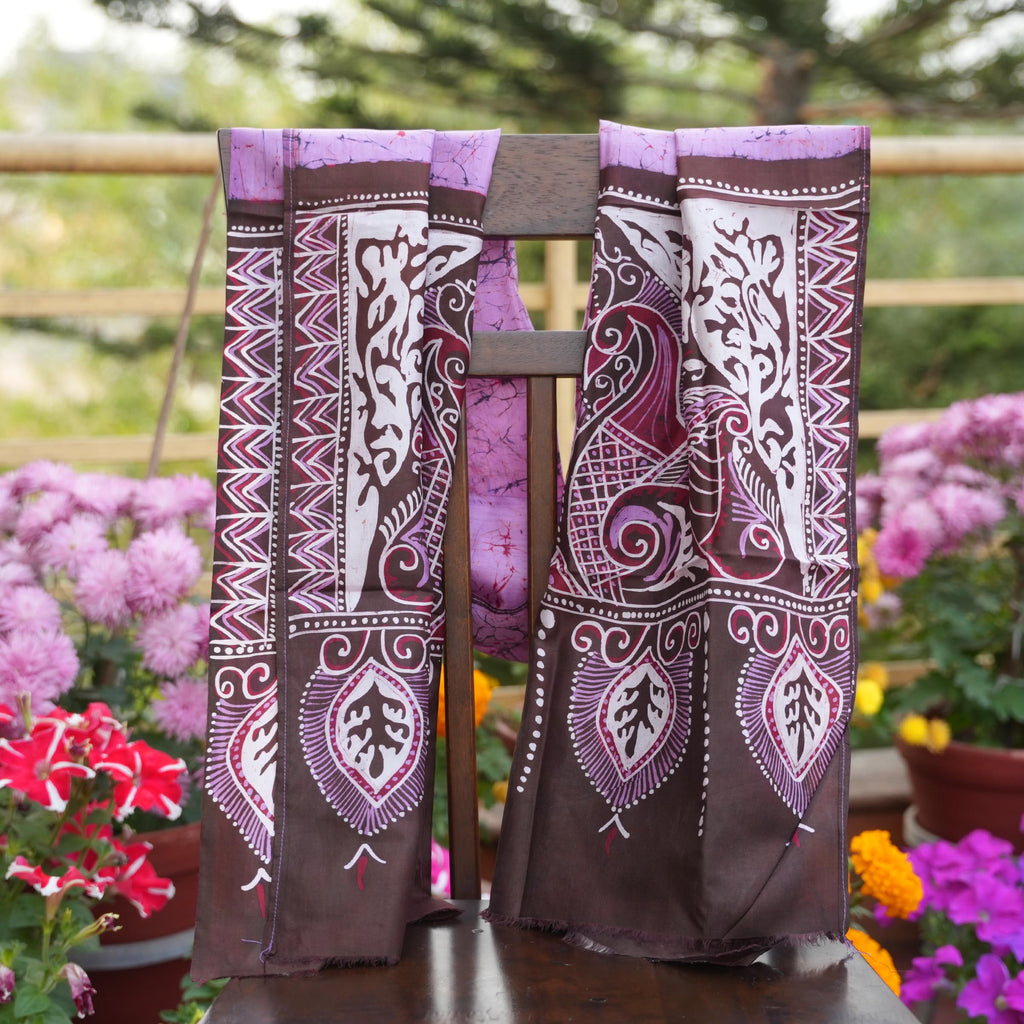 BATIK STOLE- LAVENDER