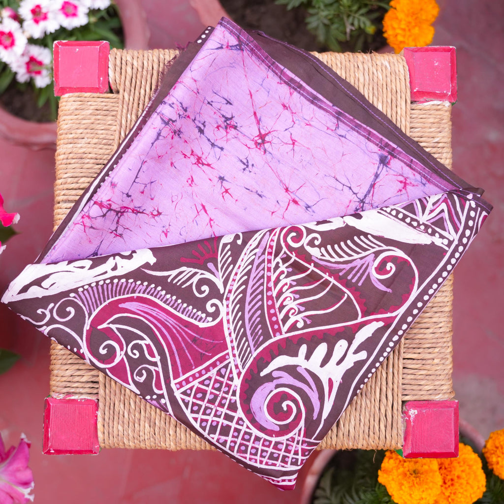 BATIK STOLE- LAVENDER