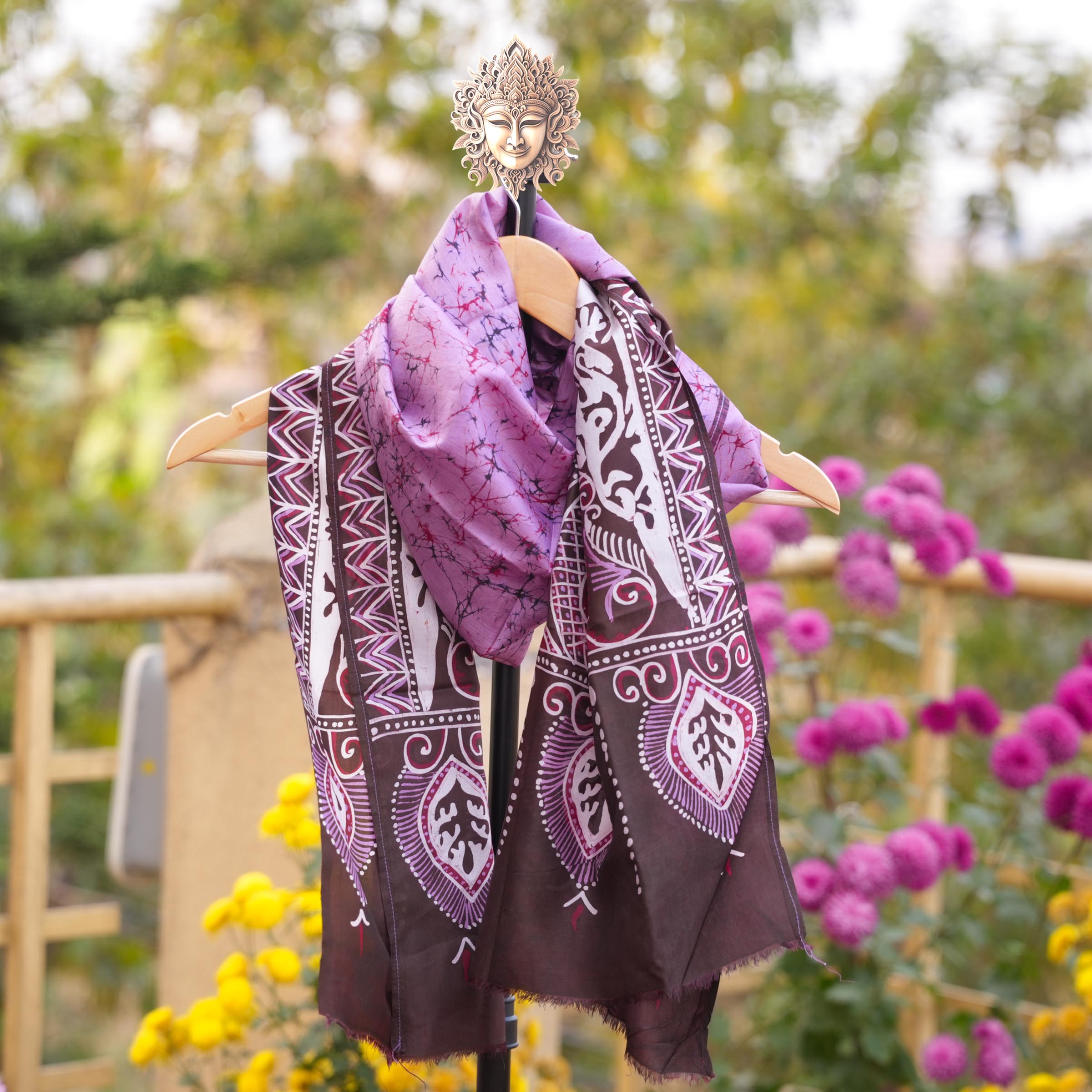 BATIK STOLE- LAVENDER