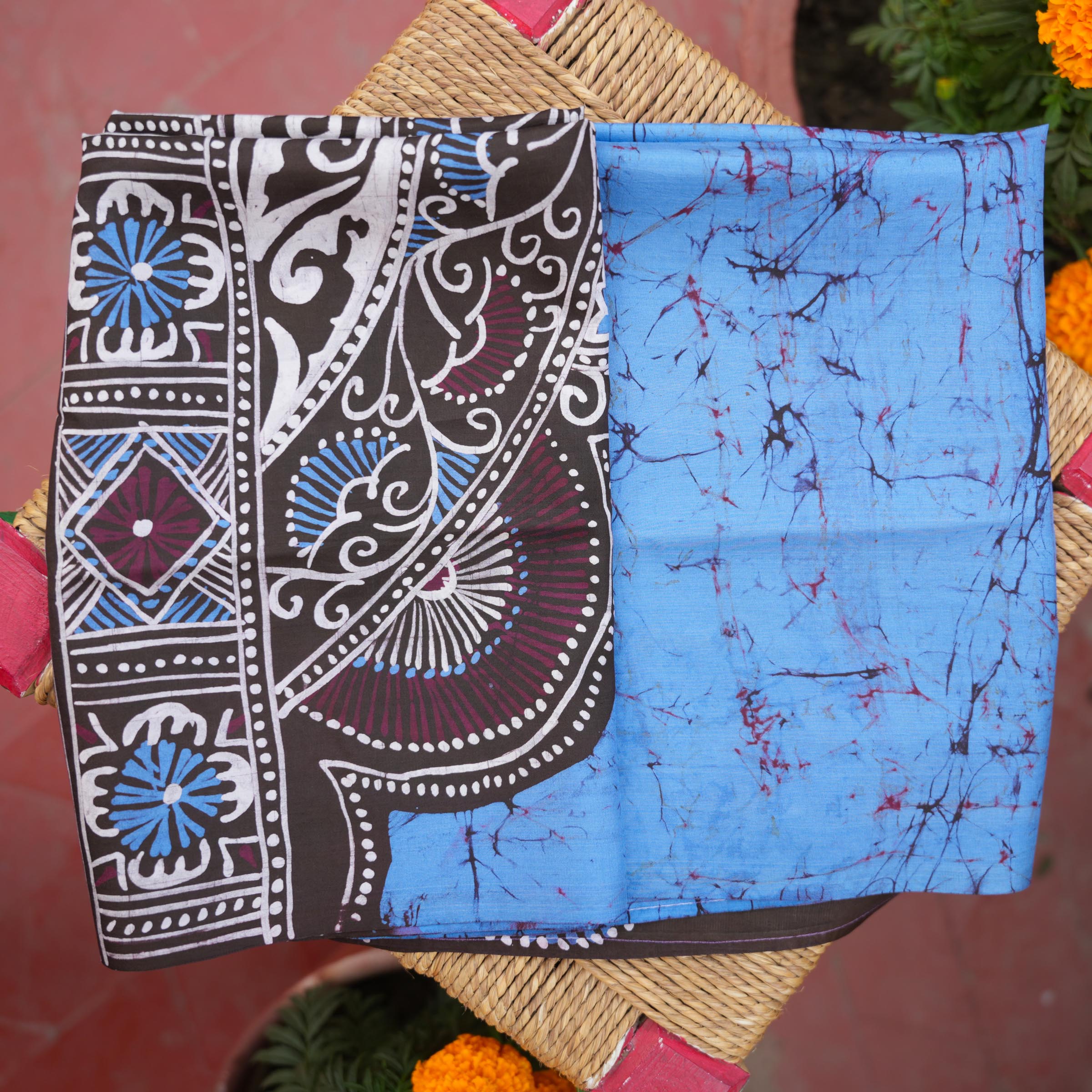 BATIK STOLE - BLUE