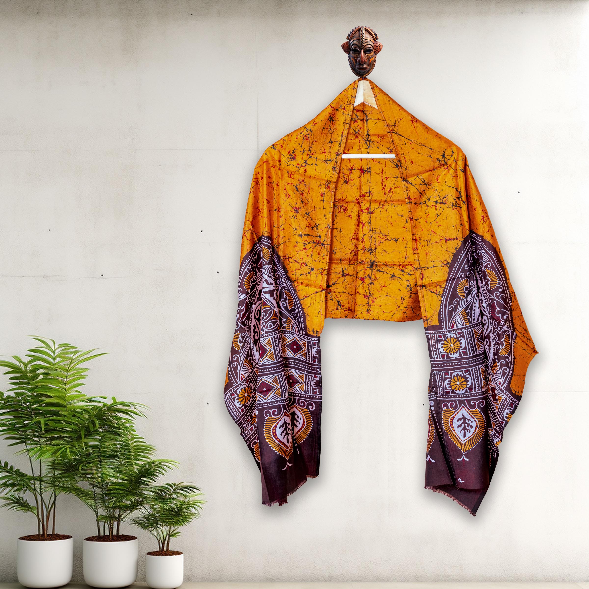 BATIK STOLE - YELLOW