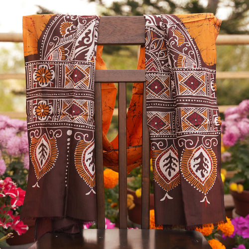BATIK STOLE - YELLOW