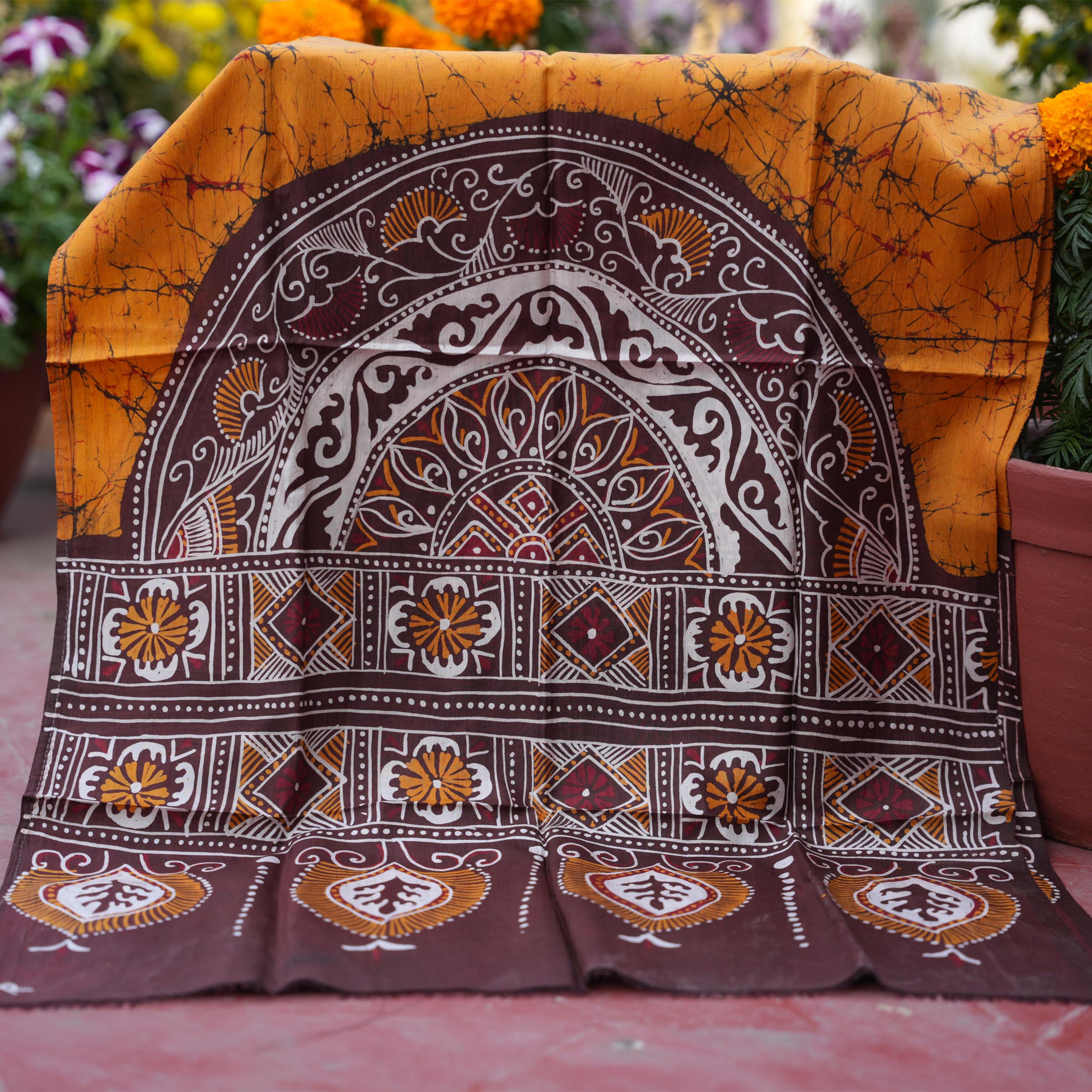 BATIK STOLE - YELLOW