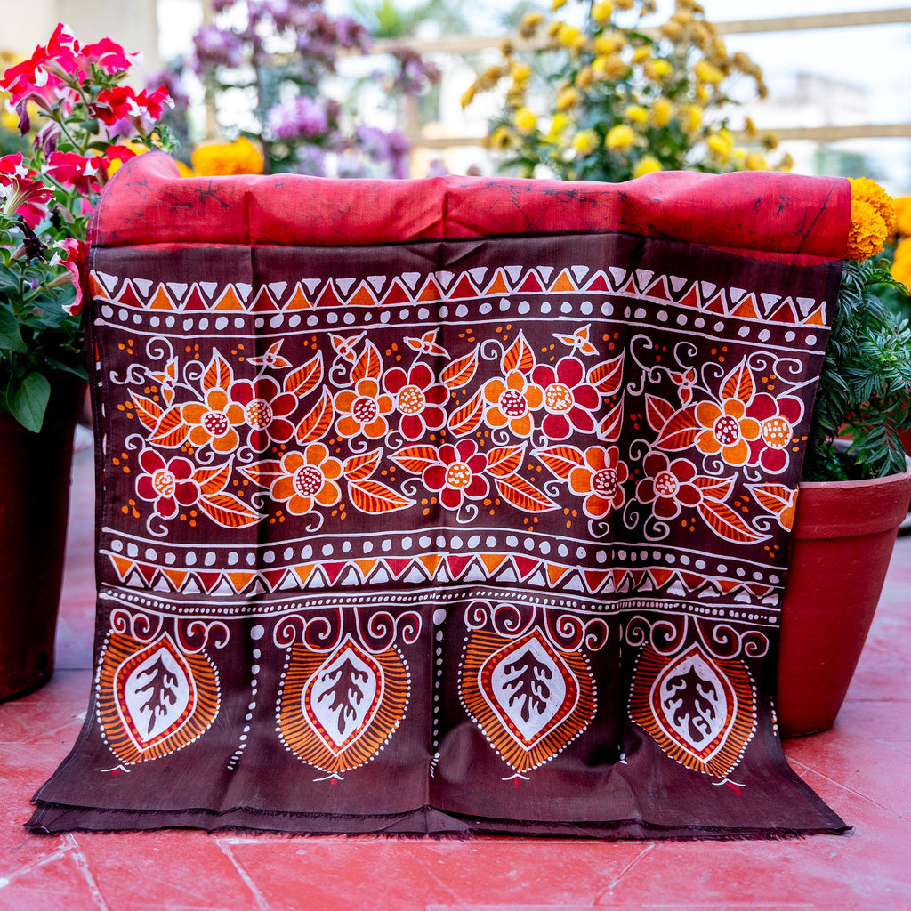 BATIK STOLE - RED