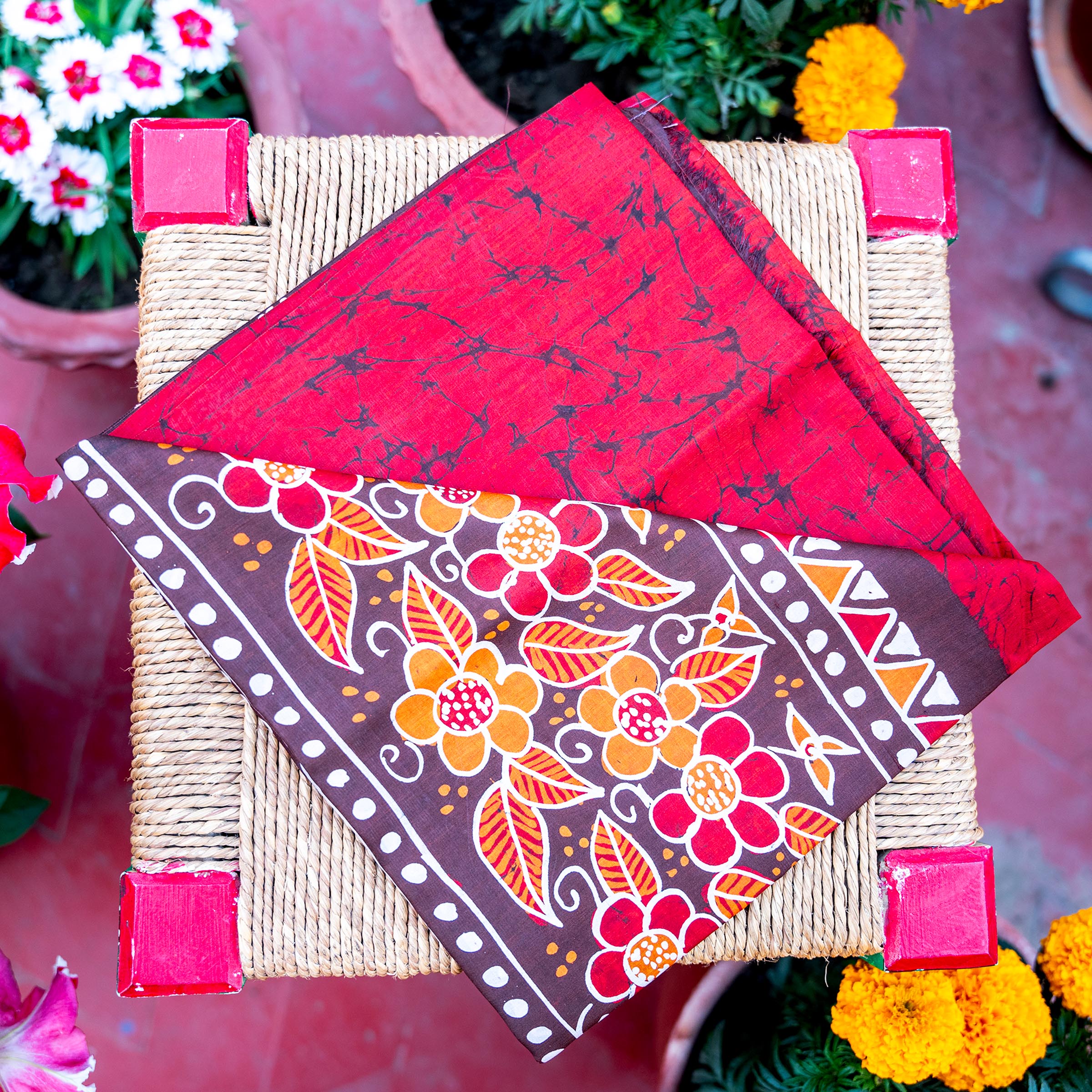 BATIK STOLE - RED