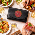 LUNA CLUTCH - All Black Leather